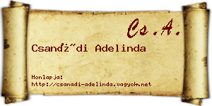 Csanádi Adelinda névjegykártya